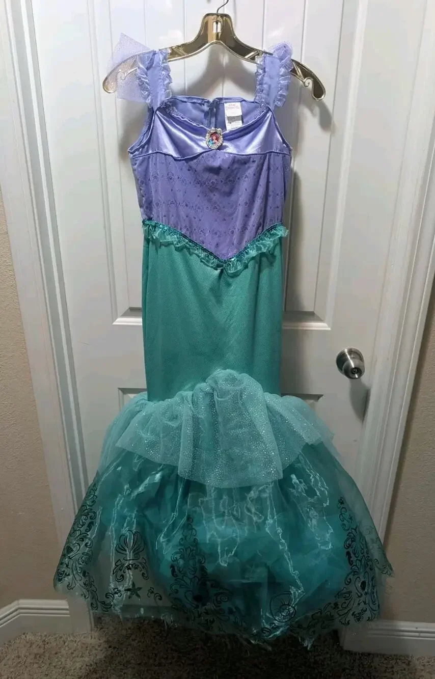 Disney Authentic Ariel Kids Costume The Little Mermaid Halloween Girls M 8-10